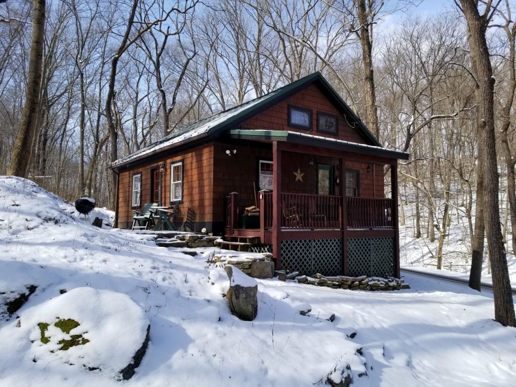 Knott Cabin in winter